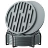 Silicone Coasters for Drinks, 8 Pack Drink Coasters with Holder,