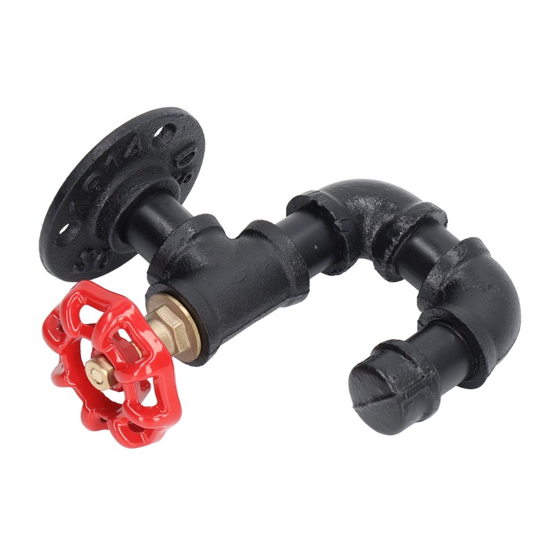 Industrial Pipe Coat Hook Rack Heavy Duty Rustic Hat Robe