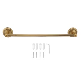 Copper Towel Bar European Style Bathroom Single Bar Towel Rack Bathroom Hanging Rack Antique