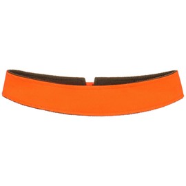 Lipodo Signalband für Hüte Damen/Herren (ca. 4,5 cm breit) - Hutband mit Fleecefutter Leuchtend - Reflektierendes Band für Hut auffällig - passend für Hutgrößen von 55-65 cm Neonorange One Size
