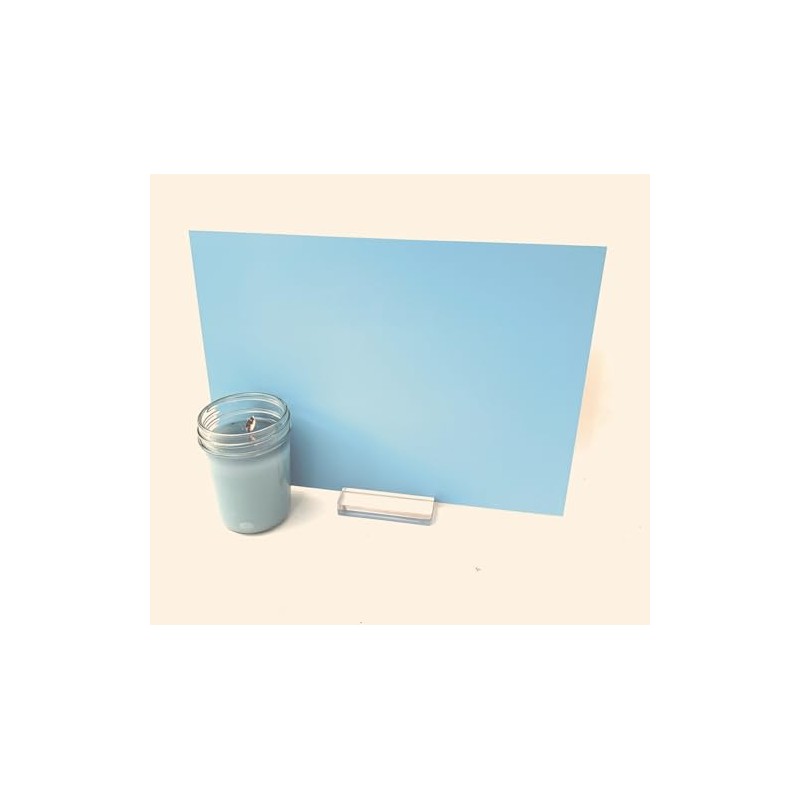 Generic Baby Blue A4 Size Acrylic Sheet, 210mm x 297mm,