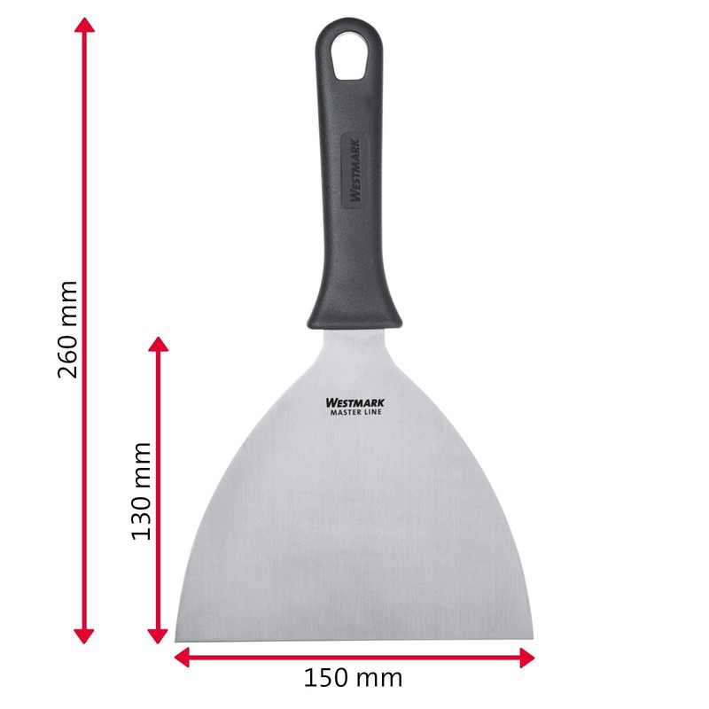 Westmark Master Line 133122E6 Professional Scraper/Grill Spatula (Straight, Rigid, Closed)