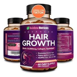 Vitaminas Para El Crecimiento Del Cabello, Rainbow Nutrients                                                                                          