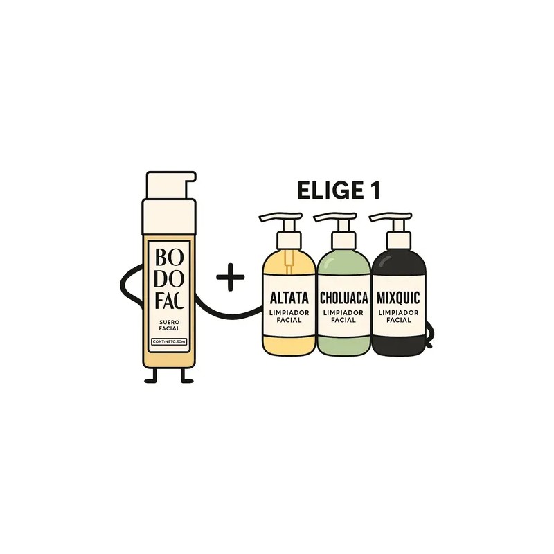 Skin Inc Bundle Serum Bodoca+limpiador Facial A Tu Elección