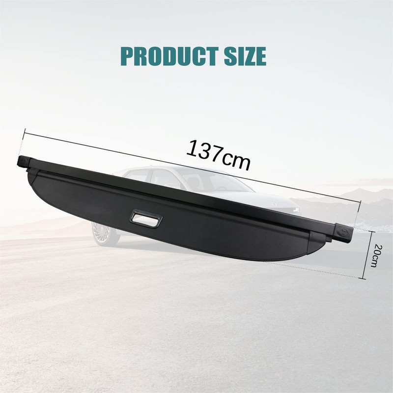 Tesmirror for Hyundai Ioniq 5 Cargo Cover Trunk Cover Retractable