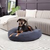 Happy Hounds Scout Deluxe Round Pillow Style Sherpa Dog Bed,