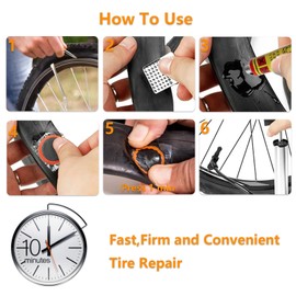 Qgond Bike Tire Repair Kits,Tube Repair Kit,Tube Patch Kit,Tire Patch Kit Bike,Tire Inner Tube,Road Bike Repair Kit,Patch kit