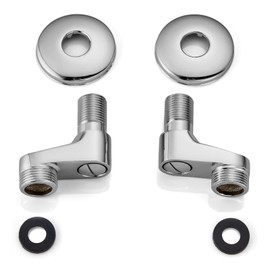 gotonovo Clawfoot Tub Adapter 3-3/8 Inch Adjustable Swing Arms for Kitchen Faucet Bathtub Bathroom Shower Faucet Set Commercial Utility 1 Pair 1.2 inch Polished Chrome