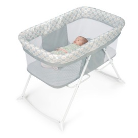 Ingenuity Snooze & Stow Rocking Portable Folding Bassinet - Sheppy - Ages 0+ Months