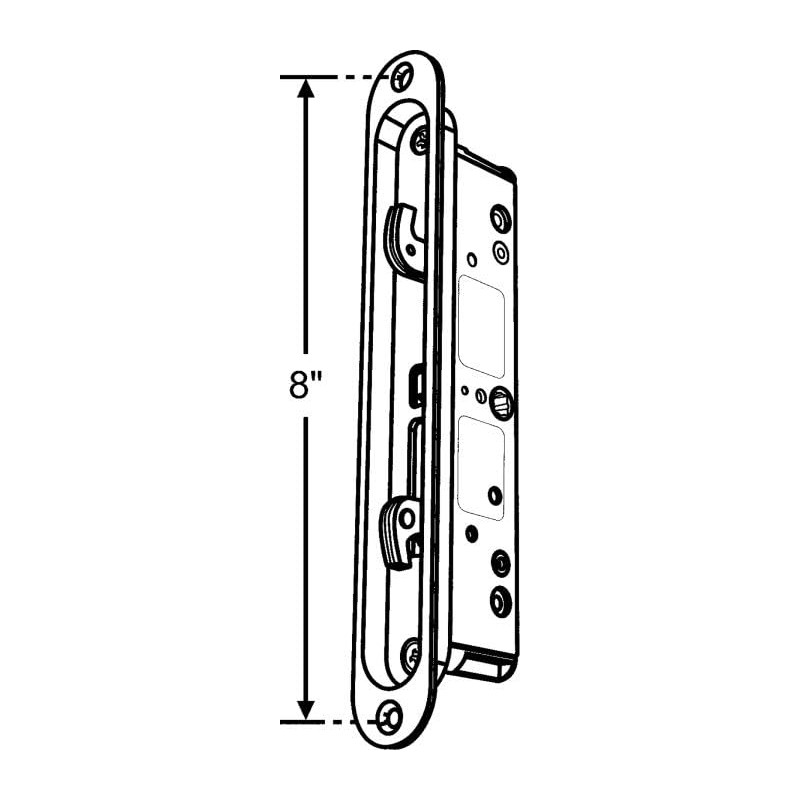 Interlock 2 Point Mortise Lock for Sliding Patio Door with
