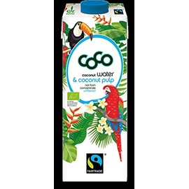 Dr. Antonio Martins Organic Coco Water & Coconut Pulp Fairtrade Pure 1000 ml (1 x 1000 ml)