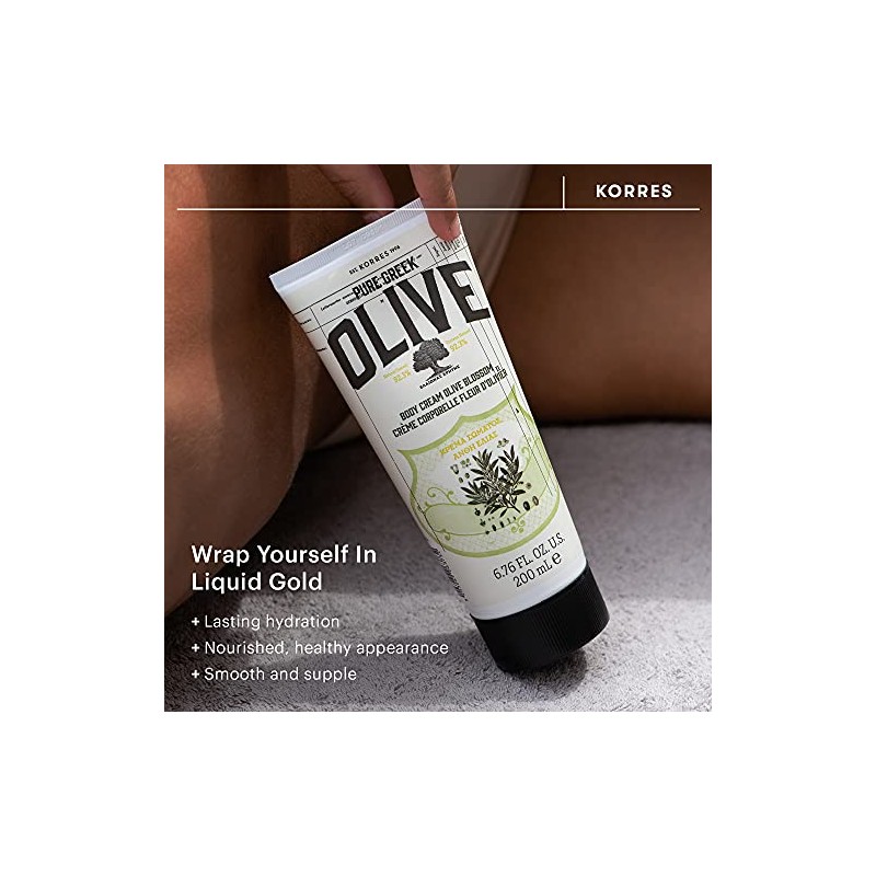 KORRES Olive Body Cream, Unscented, 6.76 fl. oz.