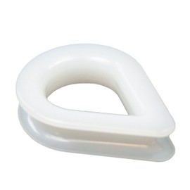 Plastic Thimble 6 mm Pack of 4 Nylon Thimbles for Wire Rope or Rope Diameter 6 mm Nylon Rope Thimbles