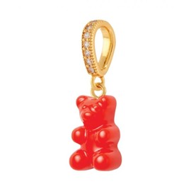 Crystal Haze Nostalgia Bear with Pave Connector Gold Sangria ONE SIZE / Crystal Haze Nostalgia Bear with Pave Connector Gold Sangria 크리스탈 헤이즈 노스텔지아 베어 파베 커넥터 골드 상그리아 ONE SIZE