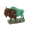The Bridge Collection Turquoise Inspired Buffalo Figurine - Western Decor