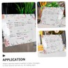 GANAZONO 1set Flower Edge Acrylic Memo Board Writing Board Push