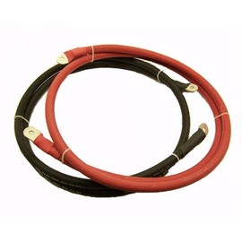 Advance MCS Electronics Battery Cable with 3/8" and 5/16" Lugs for Power Inverter Converter Solar 12 Volt Bank (6ft, 2/0 AWG SGX)