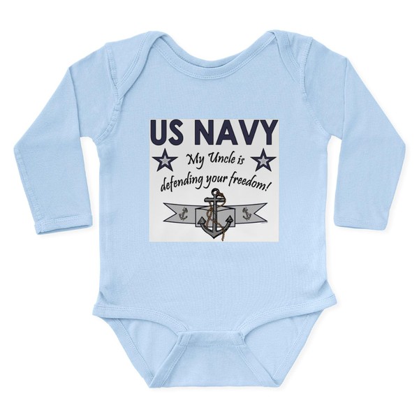 CafePress US Navy My Uncle is Defendingr Freedom Body Suit