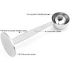 Silver Coffee Scoop Portable Stainless Steel Stand 2 in 1
