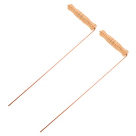 ULTECHNOVO 2pcs Pure Copper Divining Rods for Accurate Detection and Location Ghost Hunting Water Dowsing Gold Prospecting Equipment Lightweight High Precision Probing Tools