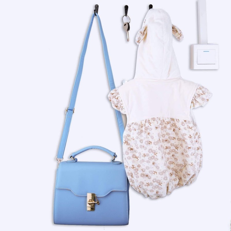 40 Pieces Wall Mounted Key Hook Robe Hooks Cloth Hanger