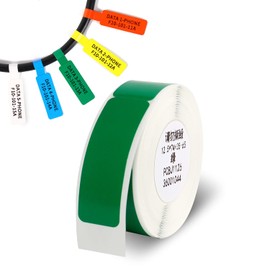 Cable Labels Colorful Waterproof Wire Cord Labels Tags Write on Stickers Tear Resistant Flexible Works Cord Identification Labels for D11 Label Maker Various Charger Cords Cables-Green 65Pcs