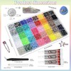 40000Pcs 40 Colors 3mm Resin Jelly Rhinestones Kit with 3pcs