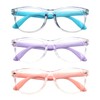 FANNYGO 3 Pack kids Blue Light Blocking Glasses for girls