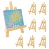 YAYODS 8 Pack 7 Inch Wooden Display Easel for Painting,