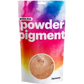 Hemway 100 g / 3.5 oz Metallic Bronze Brown Premium Grout Powder | Concrete Coloured Dye Pigment | Render Mortar Powdered Brick Toner | Suitable for Bathroom & Kitchen | High Colour Saturation