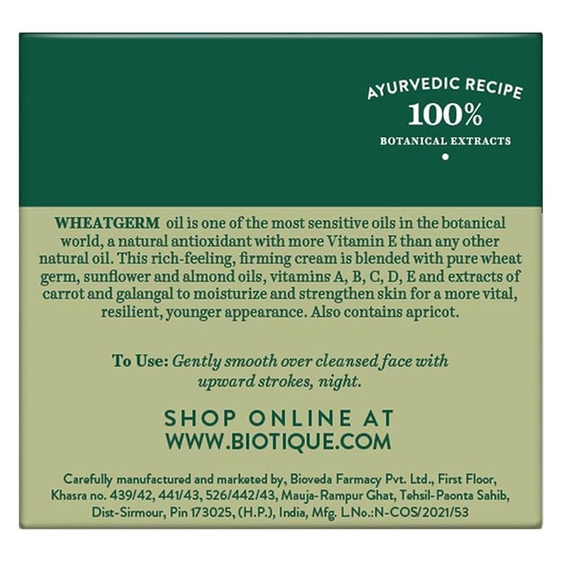 Biotique Wheat Germ Firming Face and Body Cream for Normal