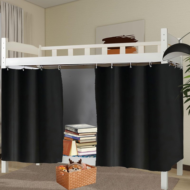 XiRiDa Blackout Bunk Bed Curtains Students Dorm Room Privacy Canopy,