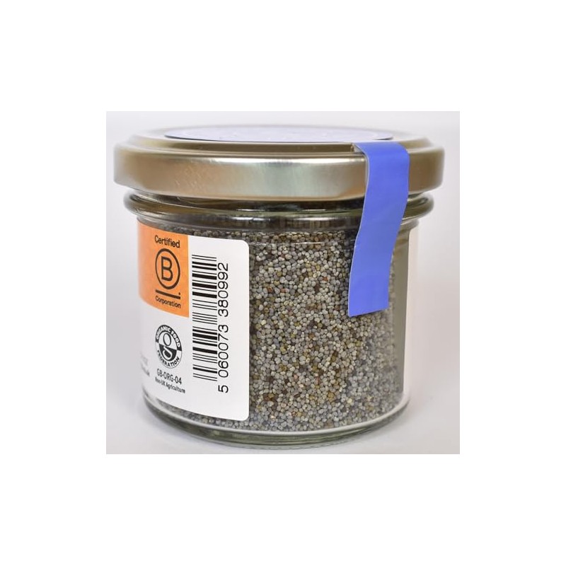 Steenbergs Organic Blue Poppy Seeds 60g Standard Jar