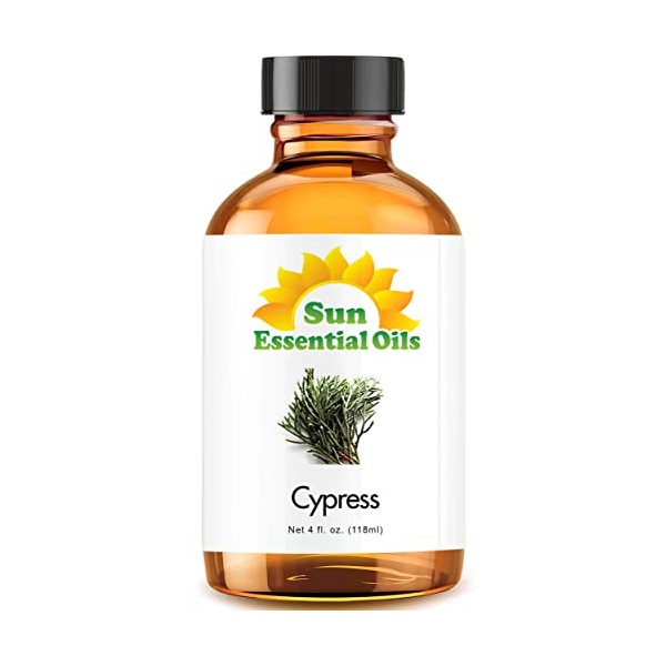 Sun Essential Oils 4oz - Cypress Essential Oil - 4 Fluid Ounces