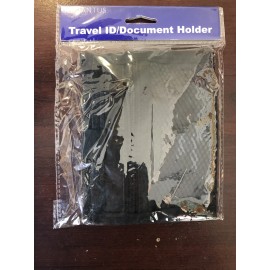 Advantus AVT76345  Travel Id/Document Holder, Hold 4 1/4 X 2 1/4 Cards, Black Nylon