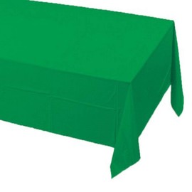 Creative Converting Touch of Color Paper Banquet Table Cover, 54-Inches wide x 108-Inches, Emerald Green