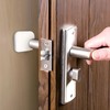 Seimneire 6 Pcs Square Door Stoppers Wall Protectors, Self Adhesive