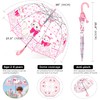 KOULONGDAMI Kids Clear Umbrella for Rain Dome Bubble Umbrellas Windproof