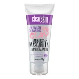 Clearskin Mascarilla Limpiadora Facial Pink Clay 60g Avon Tipo de piel Todo tipo de piel                                                              