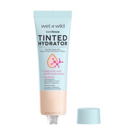 wet n wild Bare Focus Tinted Hydrator Tinted Skin Veil, Lightweight Buildable Coverage with Hyaluronic Acid & Vegan Squalane, Sheer-to-Medium Coverage, Semi-Matte Finish, Cruelty-Free - Light Medium