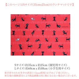 miwaki Placemats, Fabric, Kids, Girls, Nursery School, Kindergarten, Set of 2, Simple, Name Tag, Motif, Eiffel Tower, Paris, Pink, Blue, S