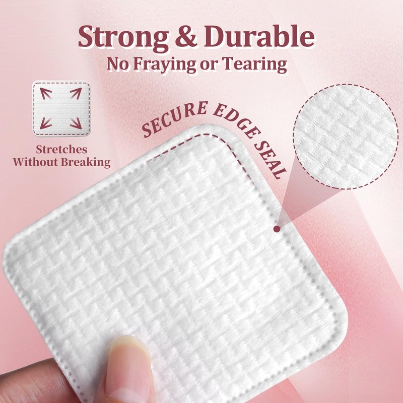 Vexlytra Large Cotton Pads for Face (150 Count) – Upgraded