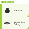 FLUENTPOWER Standard Garden Hose Connector Fitting, Plastic Hose Adapte for