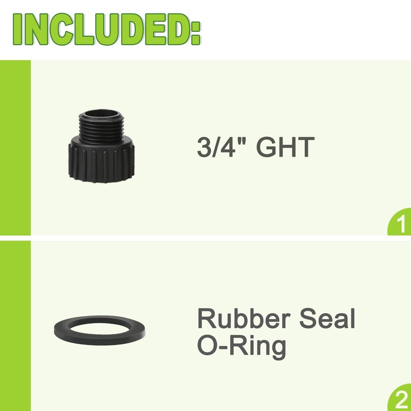 FLUENTPOWER Standard Garden Hose Connector Fitting, Plastic Hose Adapte for