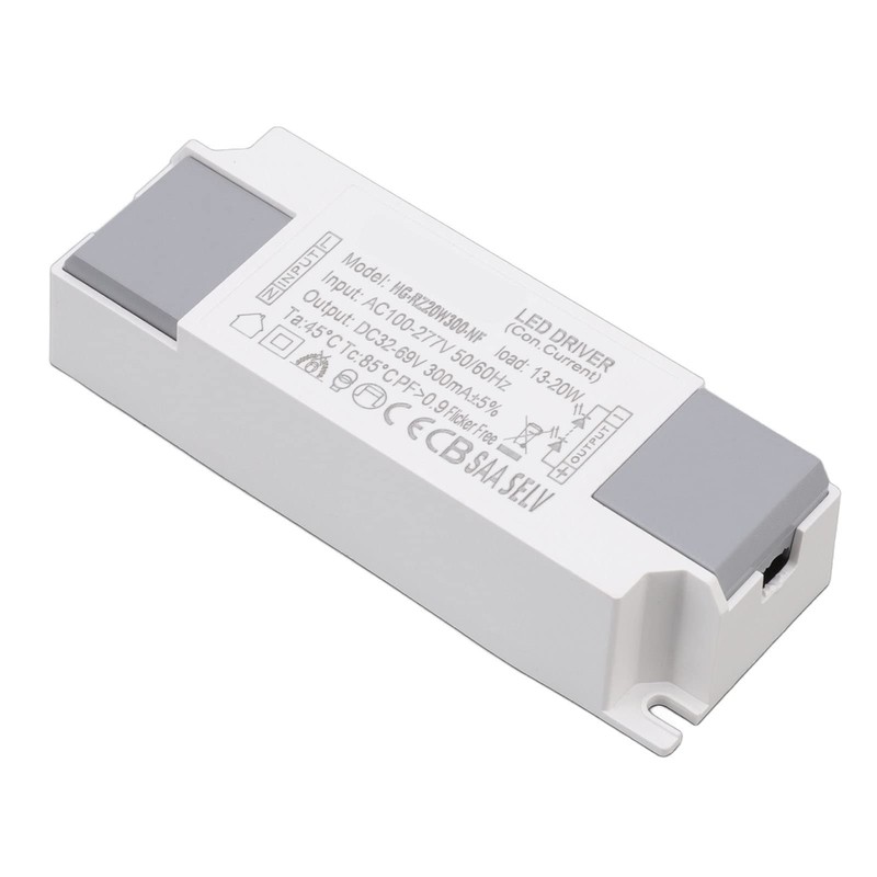 LED Power Supply Driver 13-20W 300mA AC 100‑277V to DC