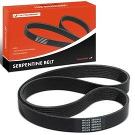 A-Premium Engine Serpentine Drive Belt Compatible with Kia Niro 2017-2019 & Hyundai Ioniq 2017 2019 & Isuzu NRR 2011, NPR 2011-2014, 1.6L 3.0L 5.2L
