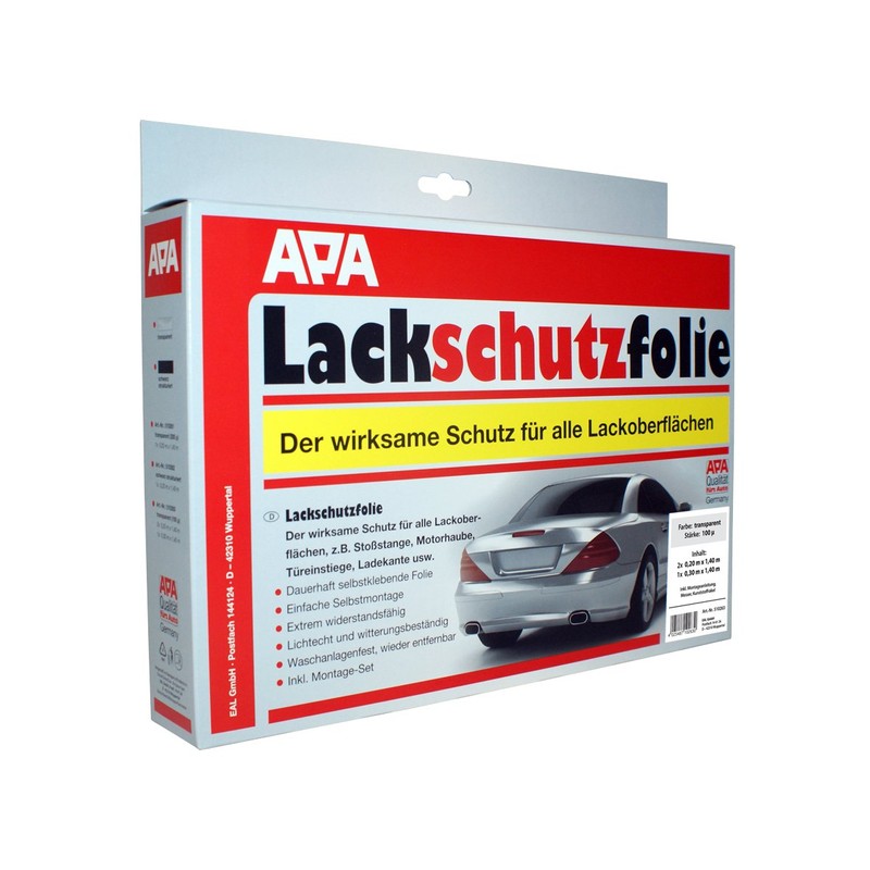 APA 510263 Formula Lackschutzfolie 3-er-Set, transparent