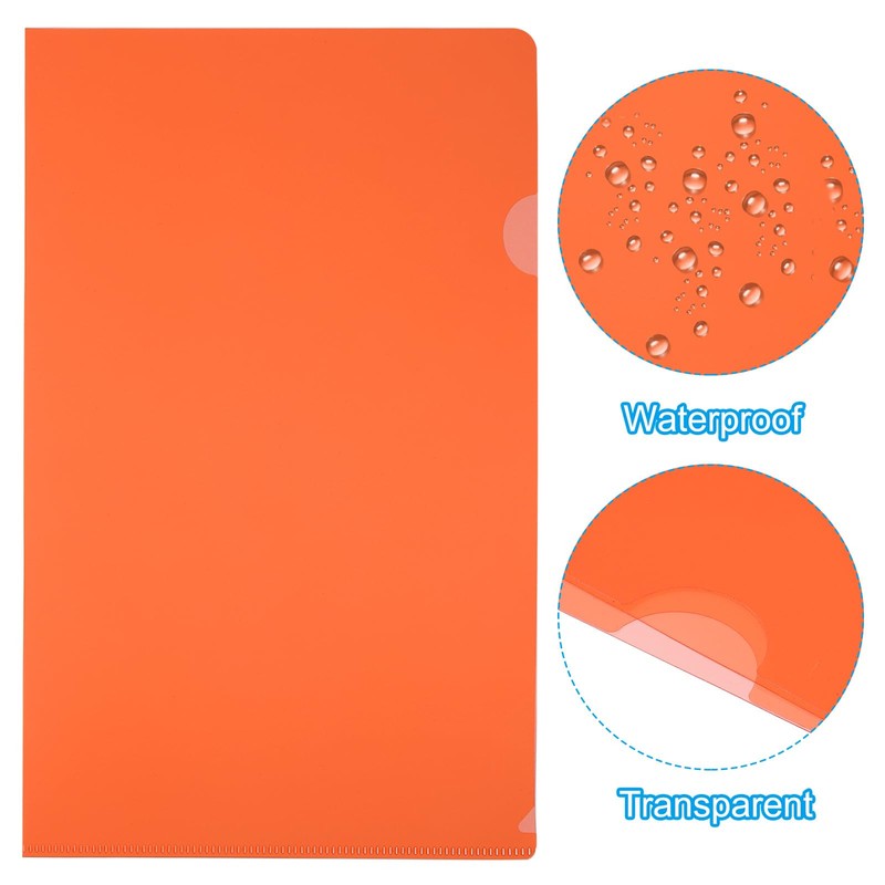 PATIKIL L Type Folder Pack of 10 A4 Plastic File