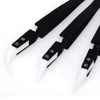 3 PCS Precision Reverse Ceramic Tweezers Kit, Pointed Electronic Tweezers,