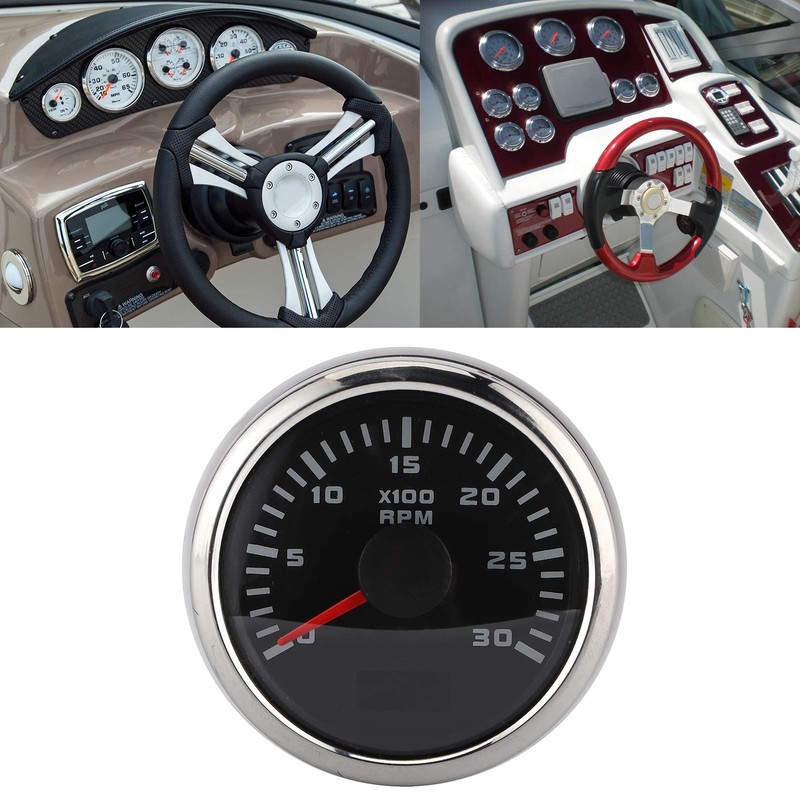 52 mm Tachometer with 3000 RPM LCD Display Tachometer with
